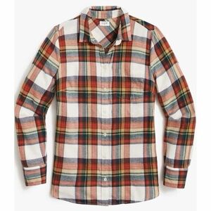 J. Crew Multicolor Plaid Button-Down Shirt